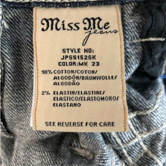 Miss Me Skinny Jean Size 27 - Picture 5 of 6